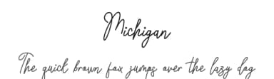 Michigan by Kong Font — Script Handwritten Font — thumbnail 1
