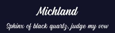 Michland by Hendra Pratama — Script Handwritten Font — thumbnail 2
