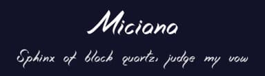 Miciana by Mimix — Script Handwritten Font — thumbnail 2