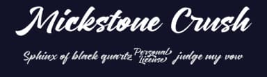 Mickstone Crush by Java Pep — Script Handwritten Font — thumbnail 2