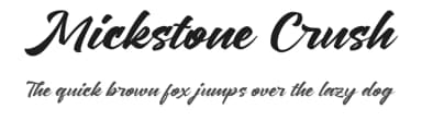 Mickstone Crush by Java Pep — Script Handwritten Font — thumbnail 1