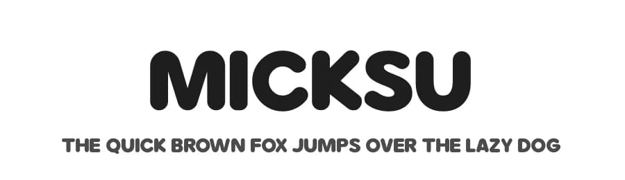 Micksu by Kong Font — Sans Serif Font