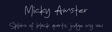 Micky Amster by MJType — Script Handwritten Font — thumbnail 2