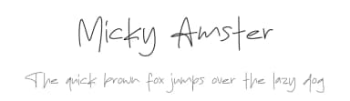 Micky Amster by MJType — Script Handwritten Font — thumbnail 1