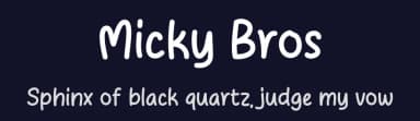 Micky Bros by MJType — Script Handwritten Font — thumbnail 2