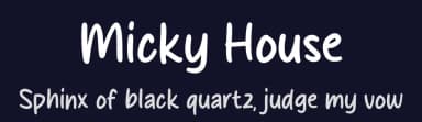 Micky House by MJType — Script Handwritten Font — thumbnail 2