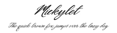 Mickylet by Kong Font — Script Handwritten Font — thumbnail 1