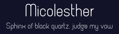 Micolesther by Namara Creative — Sans Serif Font — thumbnail 2