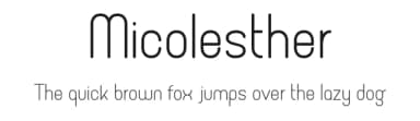 Micolesther by Namara Creative — Sans Serif Font — thumbnail 1
