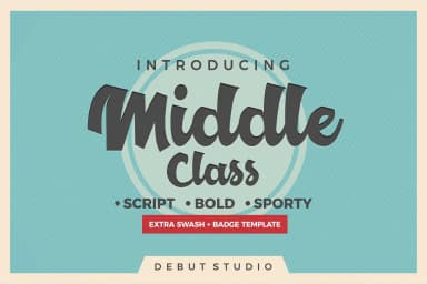 Middle Class Font by Debut Studio — Script Handwritten Font — thumbnail 1