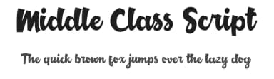 Middle Class Script by Debut Studio — Script Handwritten Font — thumbnail 1