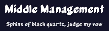 Middle Management by Jeff Bensch — Script Handwritten Font — thumbnail 2