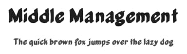 Middle Management by Jeff Bensch — Script Handwritten Font — thumbnail 1