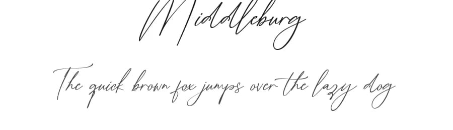 Middleburg by Mayofont — Script Handwritten Font — preview 1