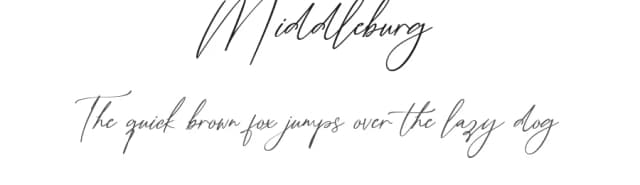 Middleburg by Mayofont — Script Handwritten Font