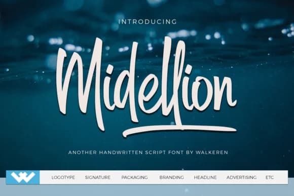Midellion Font by walkeren — Script Handwritten Font