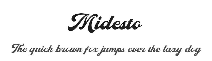 Midesto by Letterhend Studio — Script Handwritten Font