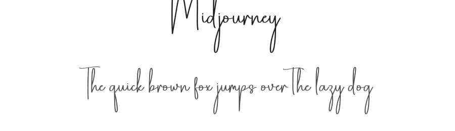 Midjourney by Scratchones — Script Handwritten Font