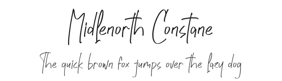 Midlenorth Constane by Perspectype Studio - Letterena.com — Script Handwritten Font