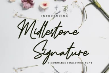 Midlestone Font by R. Studio — Script Handwritten Font — thumbnail 1