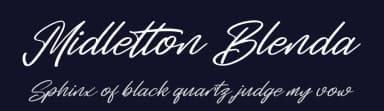 Midletton Blenda by Perspectype Studio - Letterena.com — Script Handwritten Font — thumbnail 2