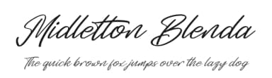 Midletton Blenda by Perspectype Studio - Letterena.com — Script Handwritten Font — thumbnail 1