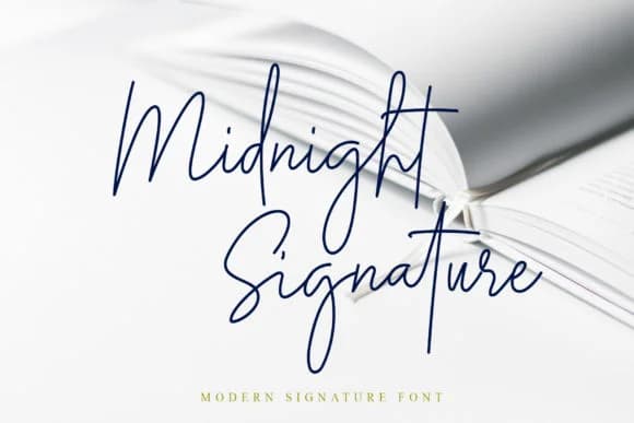 Midnight Siganture Font by syakaltype — Script Handwritten Font
