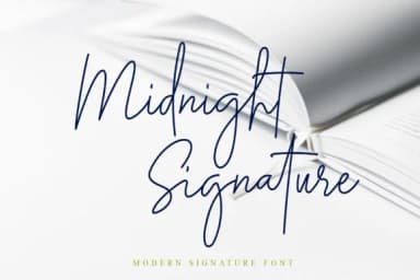 Midnight Siganture Font by syakaltype — Script Handwritten Font — thumbnail 1