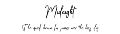 Midnight by BBA Key — Script Handwritten Font — thumbnail 1