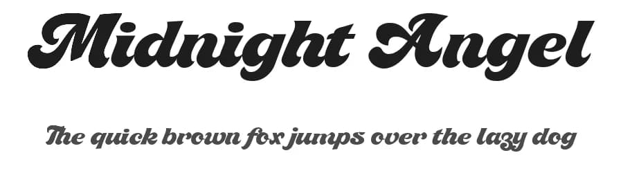 Midnight Angel by BlackFridayFont FMF — Script Handwritten Font