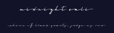 Midnight Cali by Zansari — Script Handwritten Font — thumbnail 2