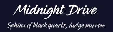 Midnight Drive by Youssef Habchi — Script Handwritten Font — thumbnail 2