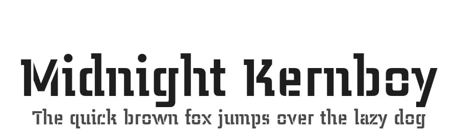 Midnight Kernboy by Sentinel Type — Serif Font