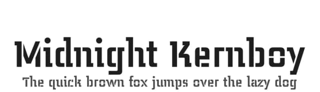 Midnight Kernboy by Sentinel Type — Serif Font