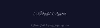 Midnight Legend by Cat.B — Script Handwritten Font — thumbnail 2