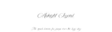 Midnight Legend by Cat.B — Script Handwritten Font — thumbnail 1