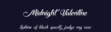 Midnight Valentine by Octotype  | Thomas Boucherie — Script Handwritten Font — thumbnail 2