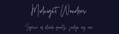 Midnight Wonders by Letterative Studio — Script Handwritten Font — thumbnail 2