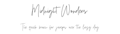Midnight Wonders by Letterative Studio — Script Handwritten Font — thumbnail 1