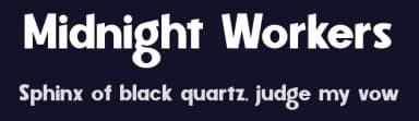 Midnight Workers by Figuree Studio — Sans Serif Font — thumbnail 2