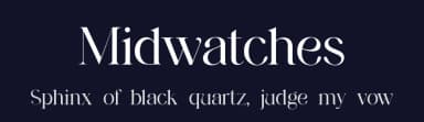 Midwatches by UI Creative — Serif Font — thumbnail 2