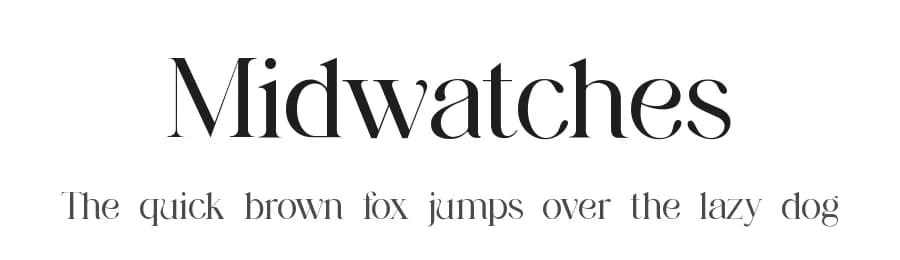 Midwatches by UI Creative — Serif Font