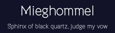Mieghommel by Tup Wanders — Sans Serif Font — thumbnail 2