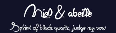 Miel & abeille by Maelle.K | Thomas Boucherie — Script Handwritten Font — thumbnail 2
