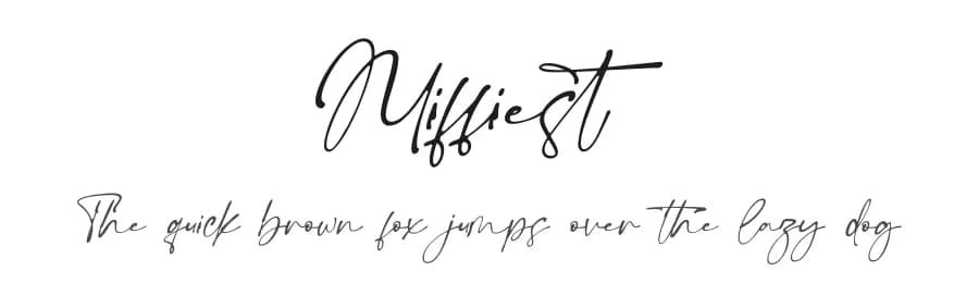 Miffiest by Fridaytype — Script Handwritten Font — preview 1