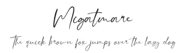 Migatmare by Nico Muslib — Script Handwritten Font — thumbnail 1