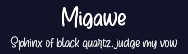 Migawe by Vunira Design — Script Handwritten Font — thumbnail 2