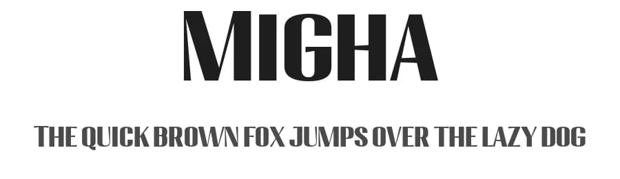 Migha by Seniors Studio — Sans Serif Font