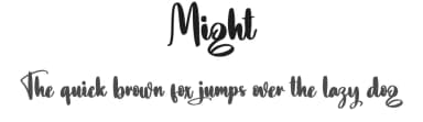Might by Scratchones — Script Handwritten Font — thumbnail 1