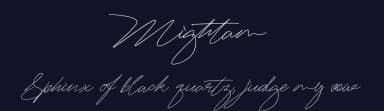 Mightam by Khaiuns — Script Handwritten Font — thumbnail 2